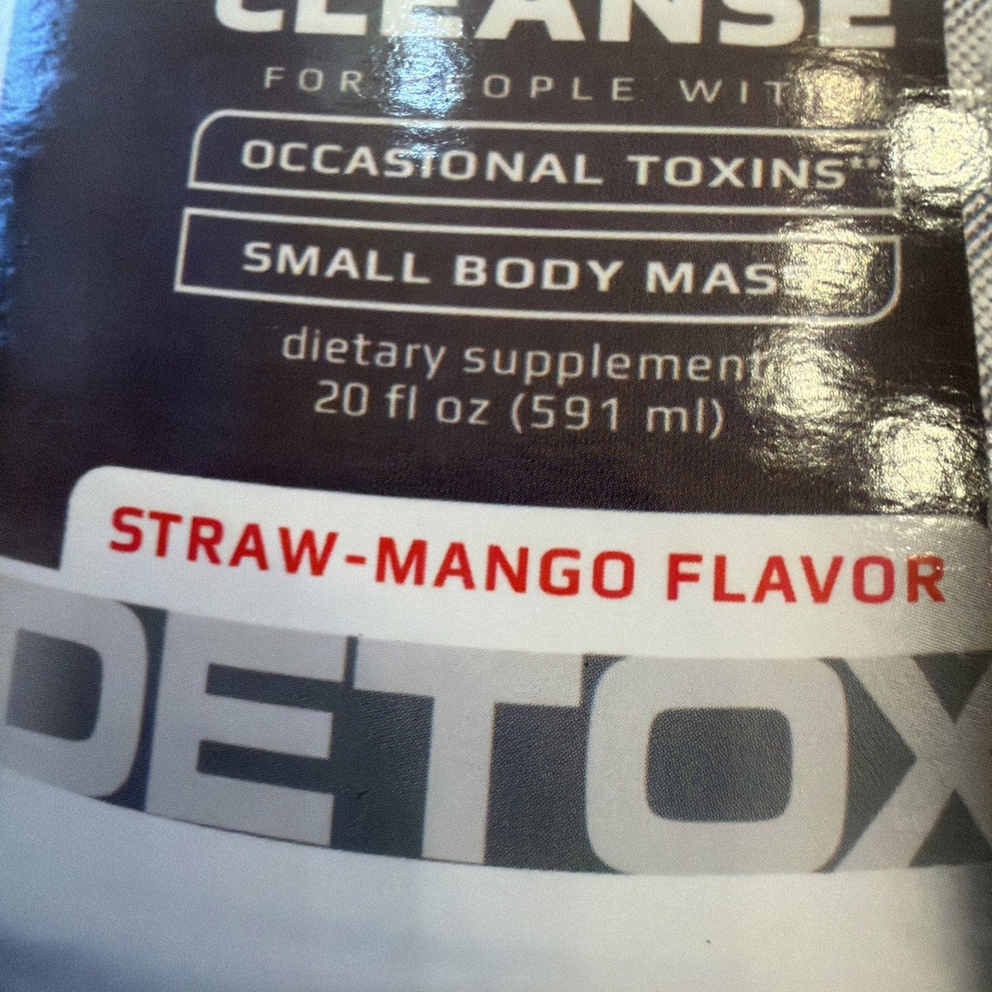 Herbal Clean QCarbo Clear 20 Detox - straw-mango - 20oz Sealed