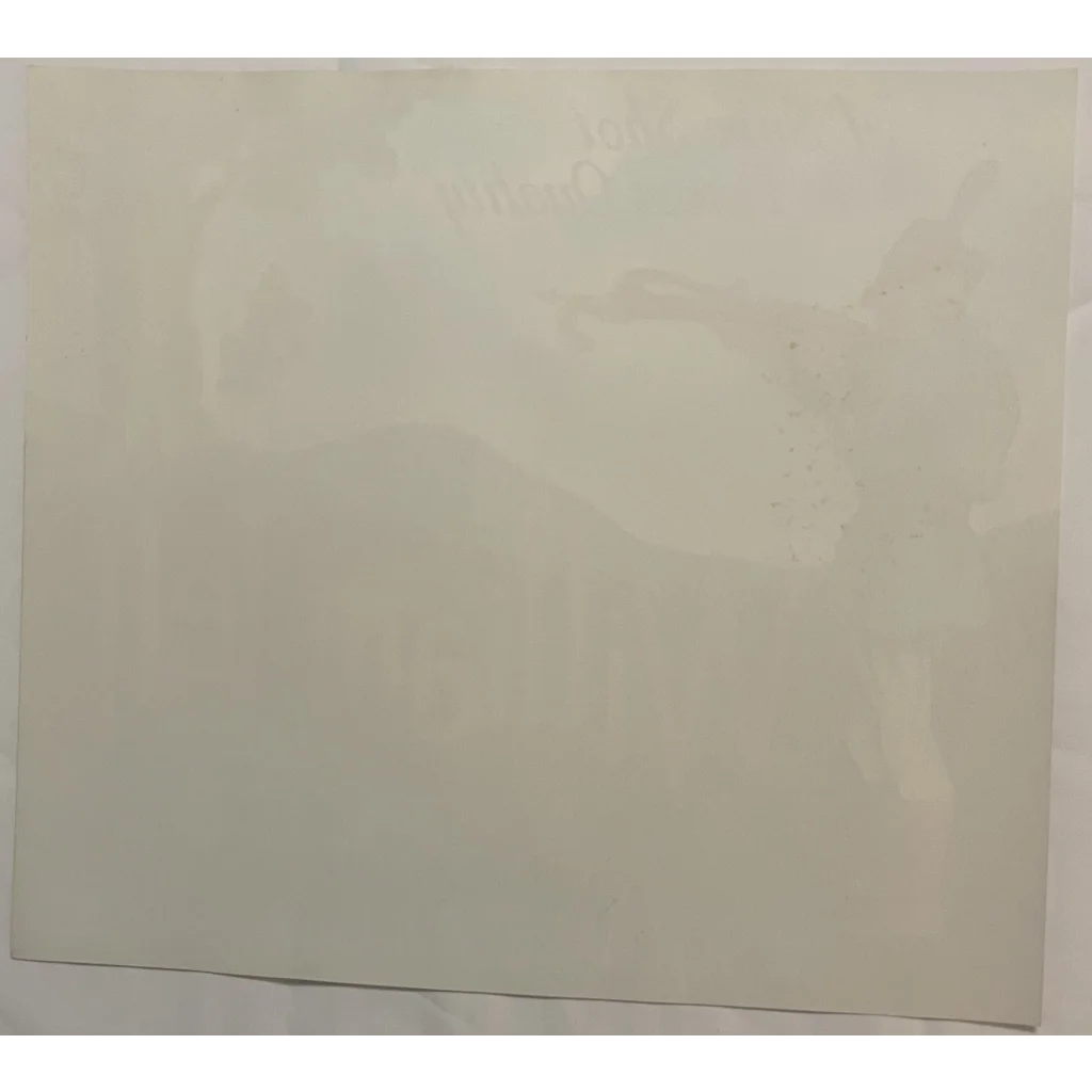 Blank white canvas next to a 1950s Vintage William Tell Crate Label showcasing history