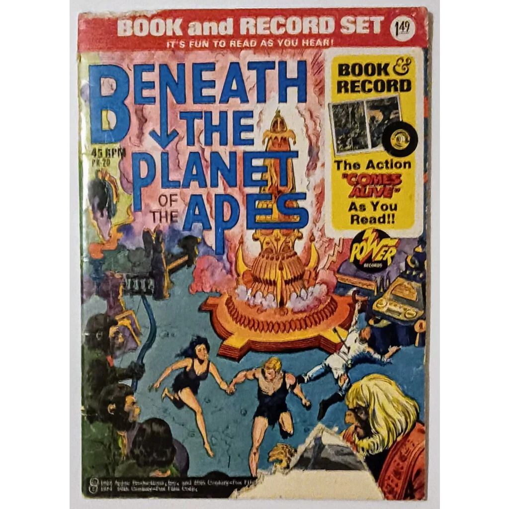 Vintage 1970s Beneath the Planet of the Apes record set
