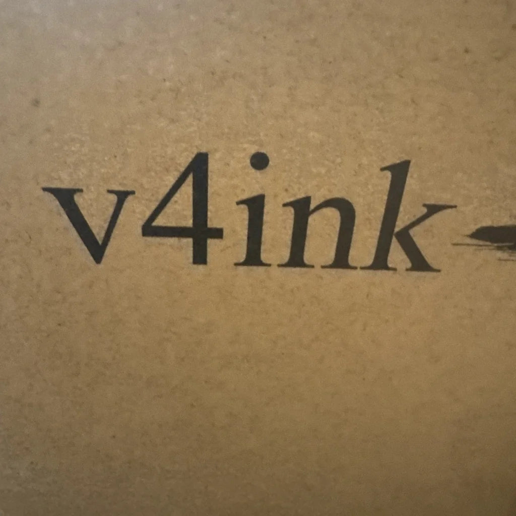 V4ink black logo on textured brown cardboard for compatible 49A 53A Q5949A Q7553A toner