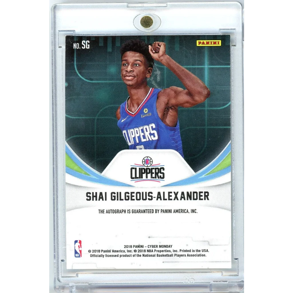 2018 Panini Private Signings Shai Gilgeous-Alexander SG Auto Rookie RC Basketball Card | Autograph Rookie RC Basketball Card | vintageantiquesgifts.com