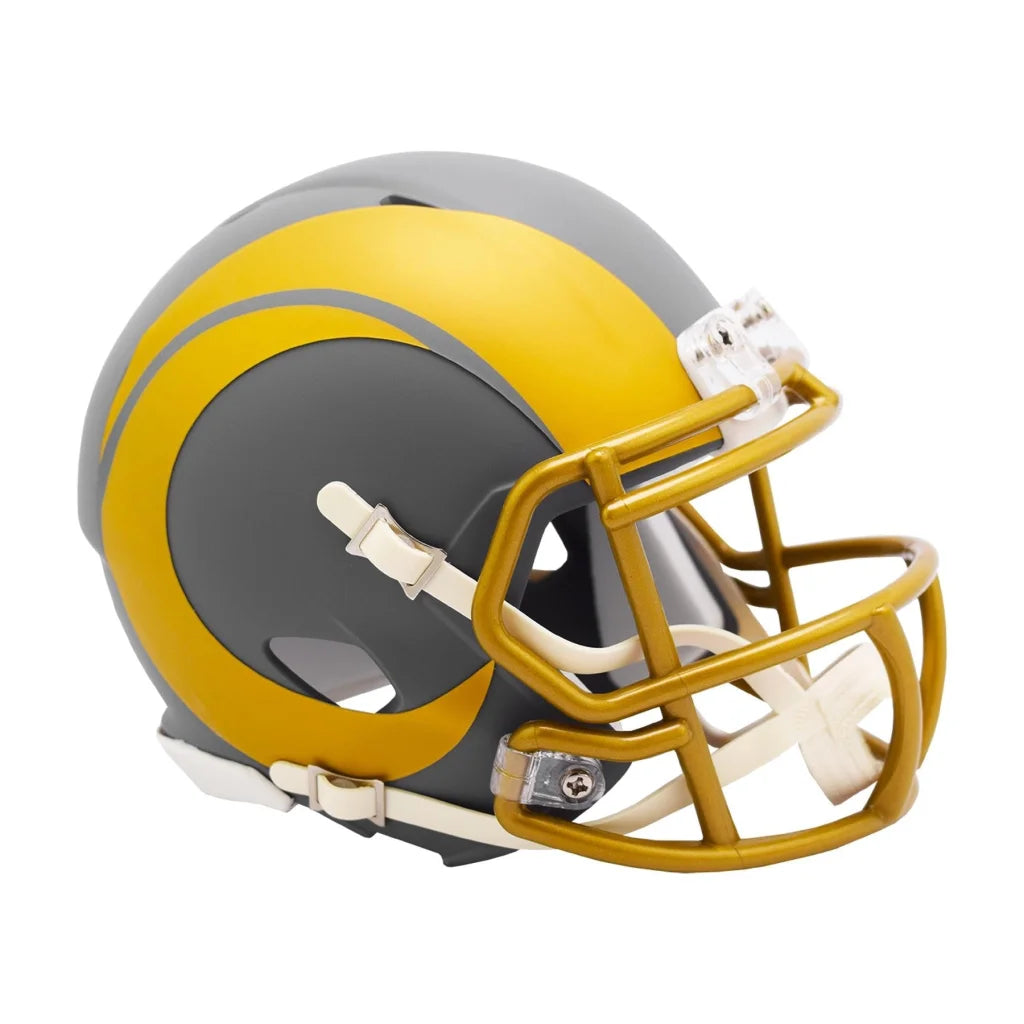 2019 LA Rams Riddell Speed Mini Helmet in Slate Collection