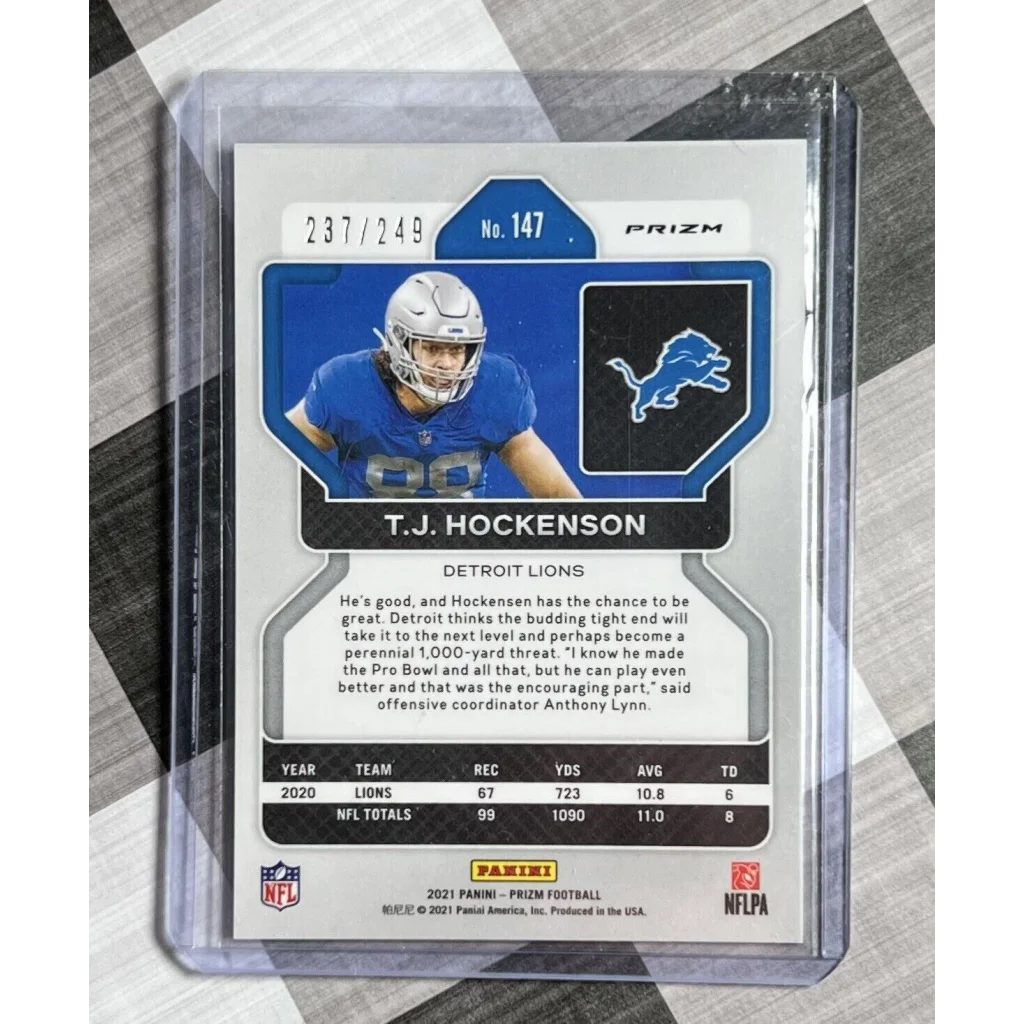 2021 Panini Prizm Football TJ card at Prestige Worldwide Collectibles