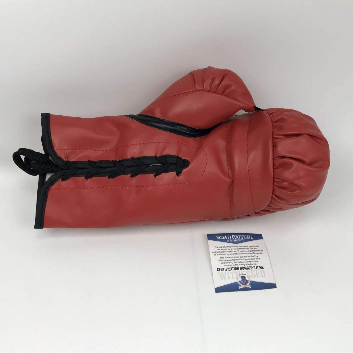 Autographed/Signed Tyson Fury Red Everlast Boxing Glove