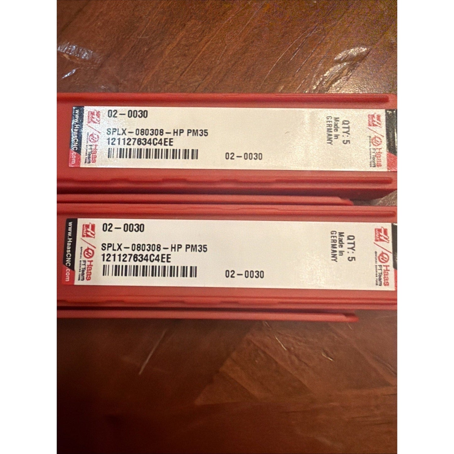 Haas 02-0030 SPLX-080308-HP PM35 Inserts Lot 8pcs 1 Sealed Box + 1 Open