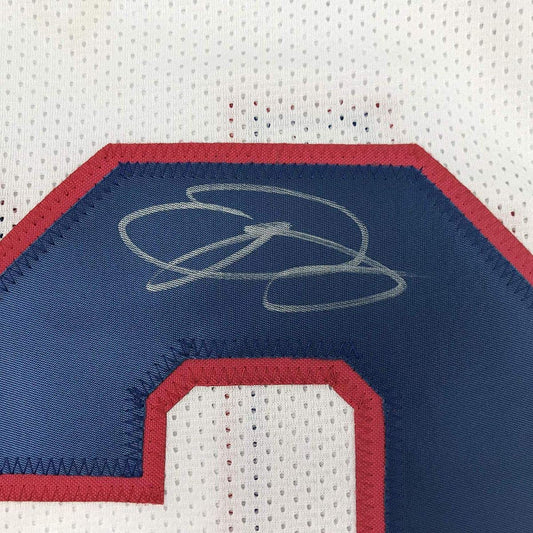 Framed Autographed/Signed Odell Beckham Jr. 35x39 New York Giants Color Rush Football Jersey JSA COA