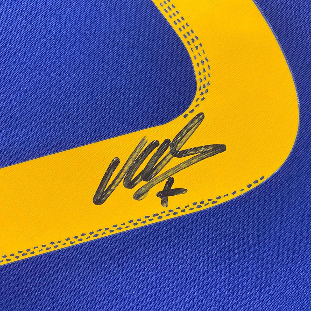Framed David Villa Spain Blue World Cup Jersey