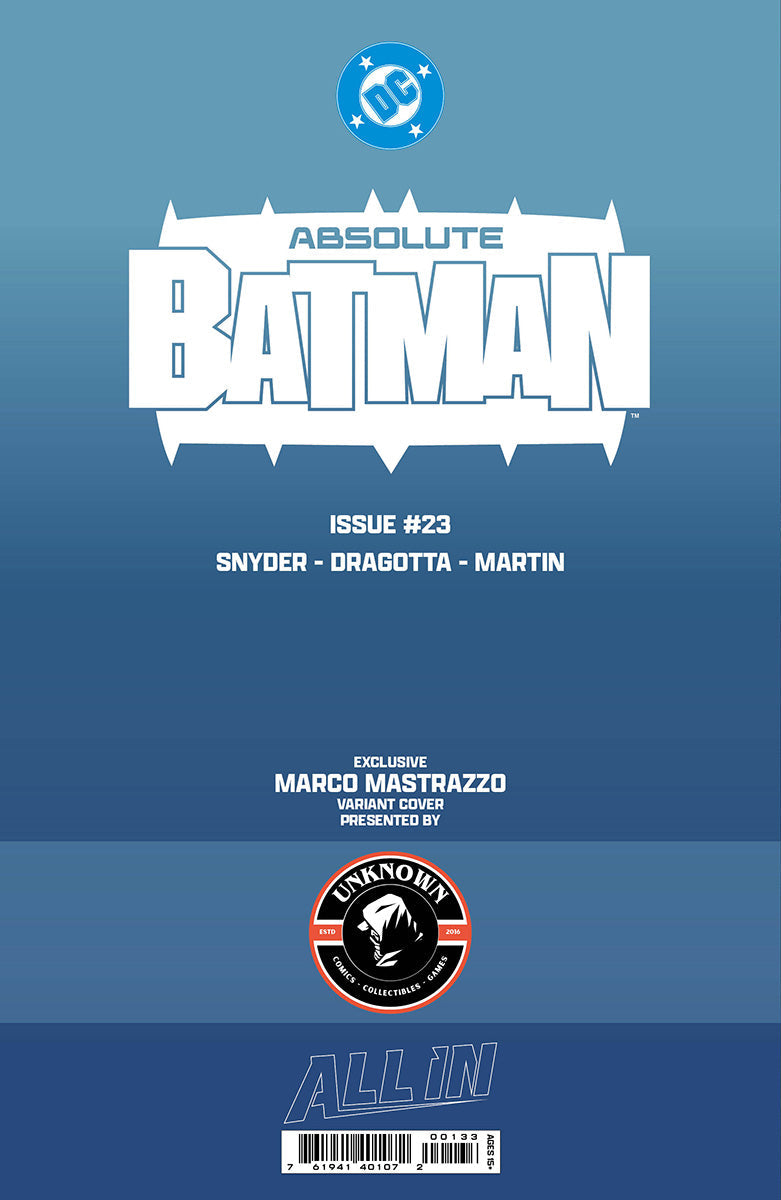 ABSOLUTE BATMAN #23 MARCO MASTRAZZO EXCLUSIVE VAR (08/12/2026)