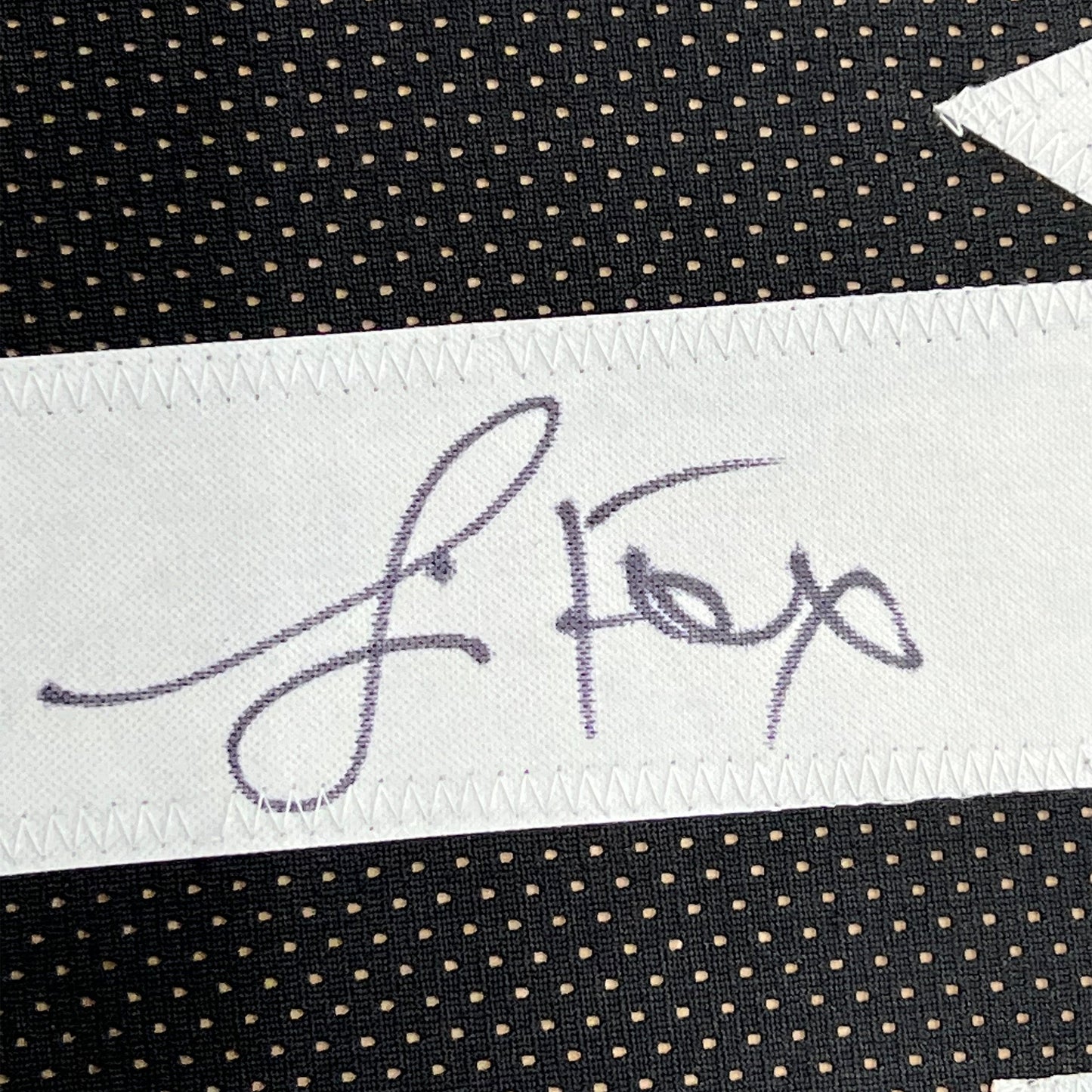 Framed Autographed/Signed Jamie Foxx Willie Beamen 35x39 Any Given Sunday Black Football Jersey JSA COA