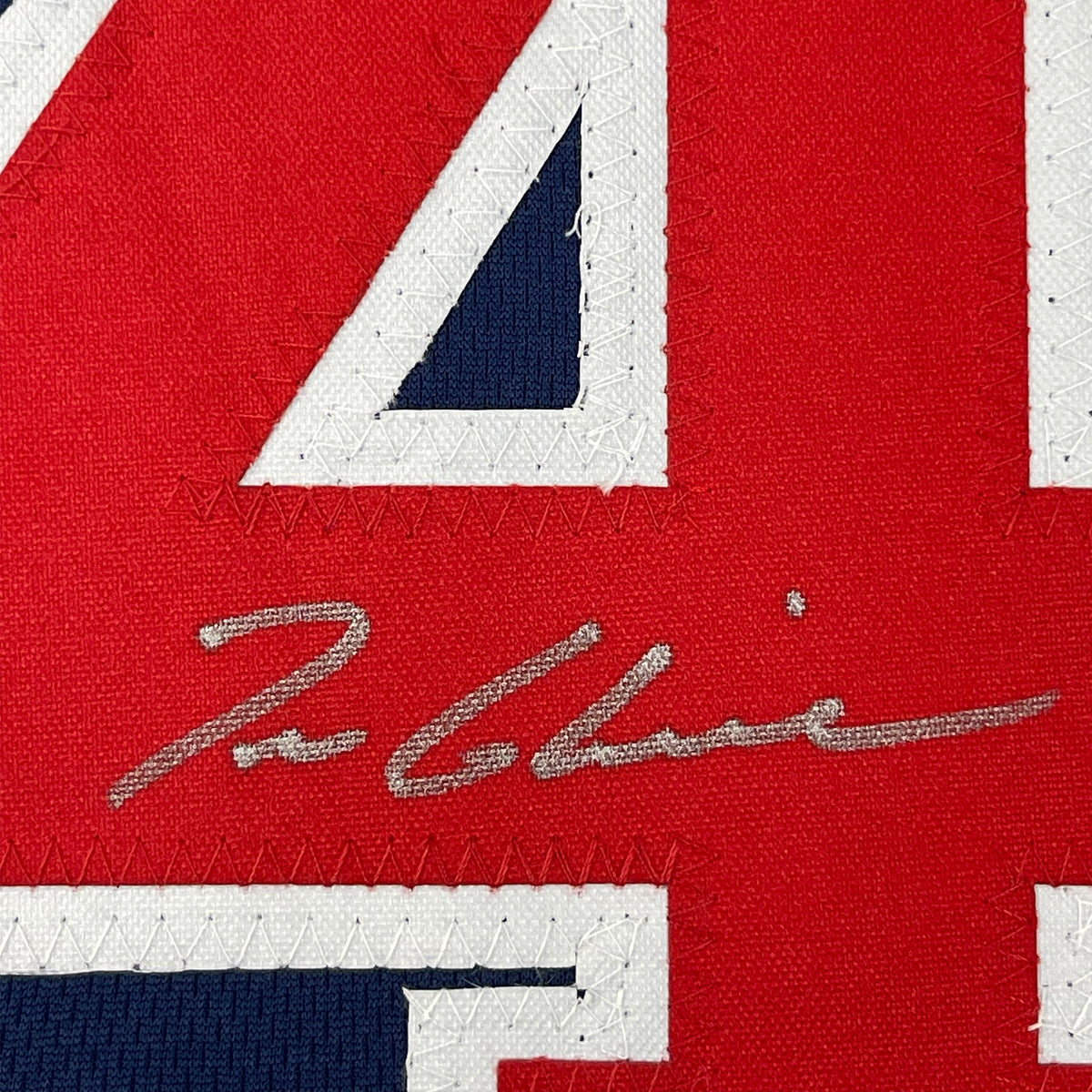 Framed Autographed/Signed Tom Glavine Hall of Fame Atlanta Braves Blue Baseball Jersey JSA COA