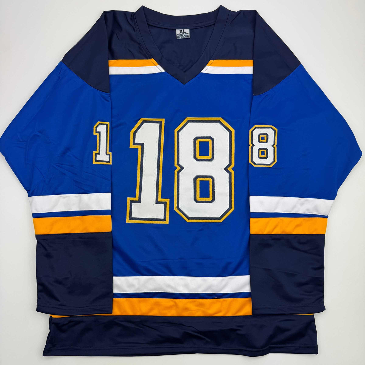 Autographed/Signed Robert Thomas St. Louis Blues Blue Hockey Jersey Beckett BAS COA