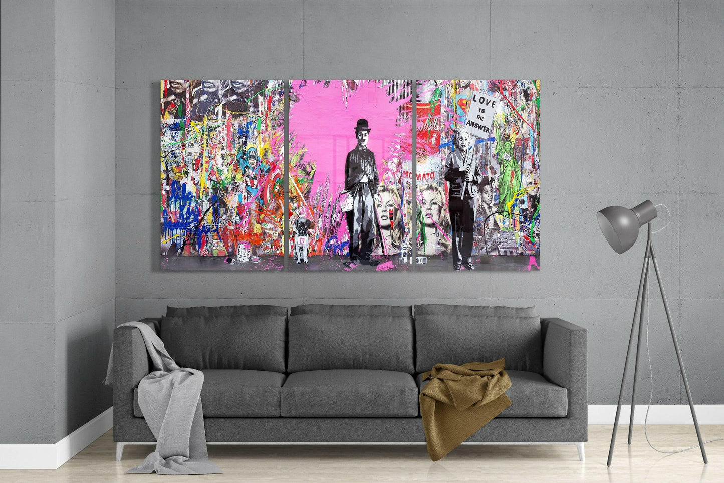 Silent Film Tramp Street Art Glass Art