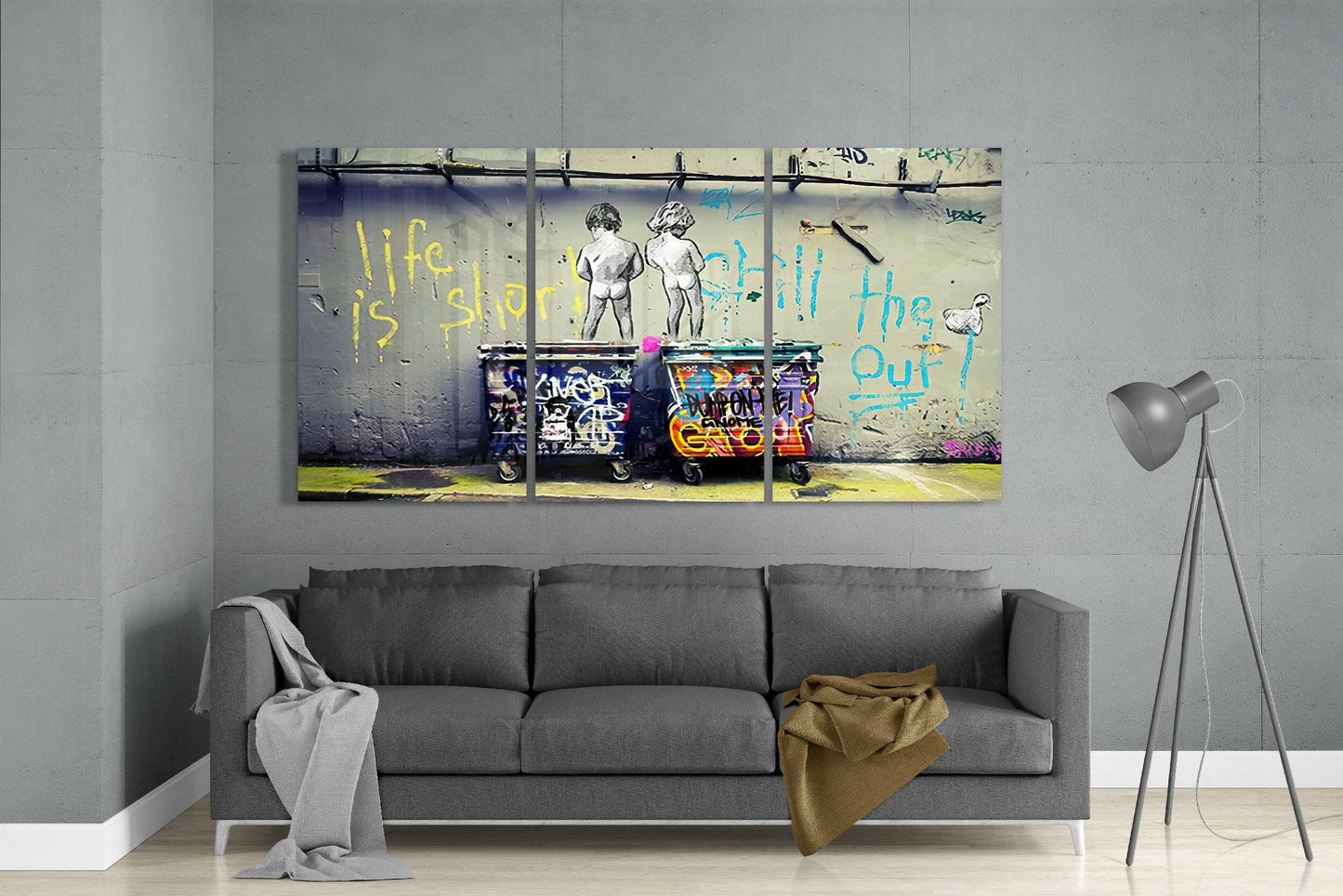 Protest - Street Stencil Glass Art