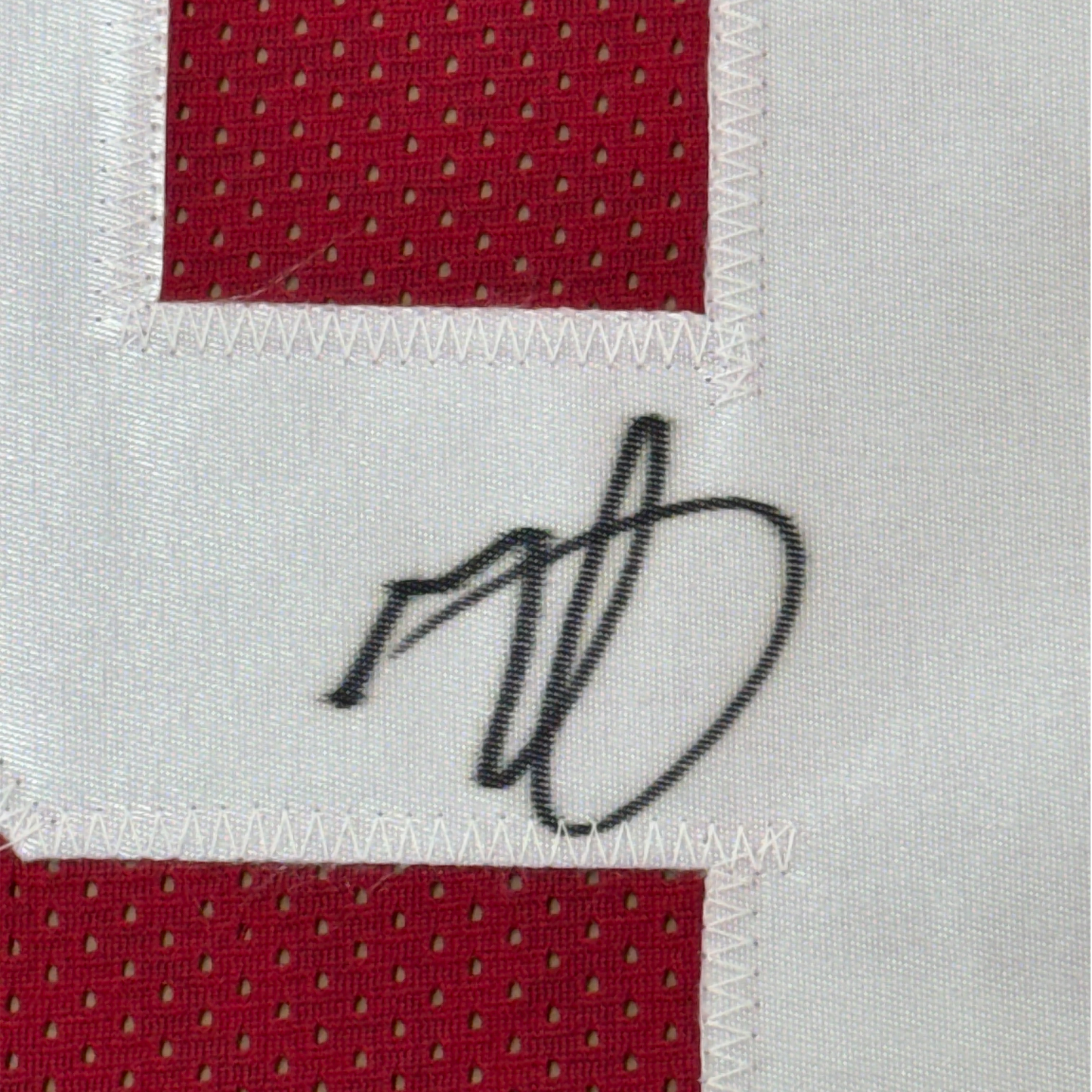 Framed Autographed Minkah Fitzpatrick Alabama Red College Jersey