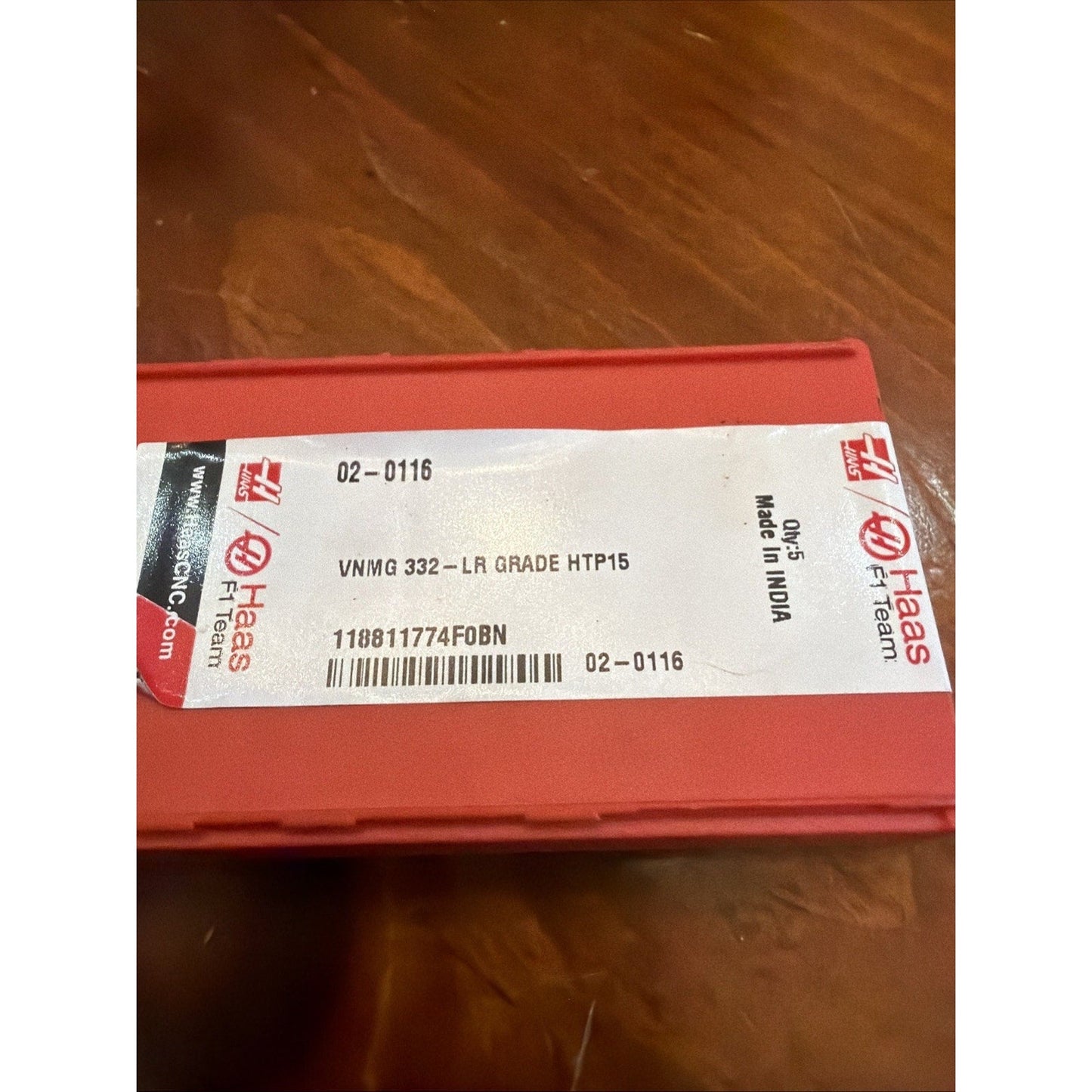 Haas VNMG 332-LR Carbide Inserts HTP15 – 4 pcs – CNC Turning Tool New/Open Box