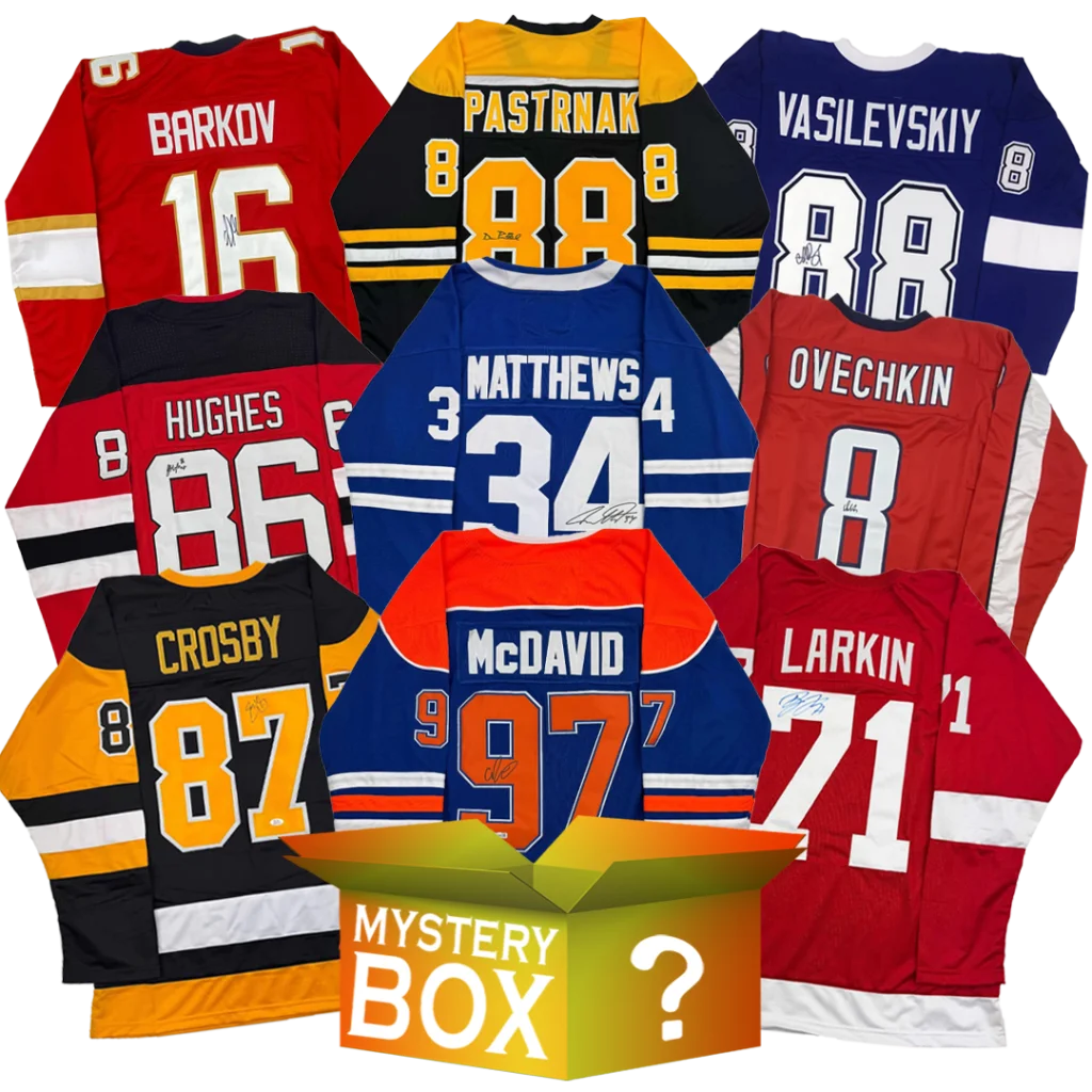 Active Stars Autographed Hockey Jersey Mystery Box with PSA JSA or Beckett COA | Hall of Fame Sports Memorabilia | vintageantiquesgifts.com