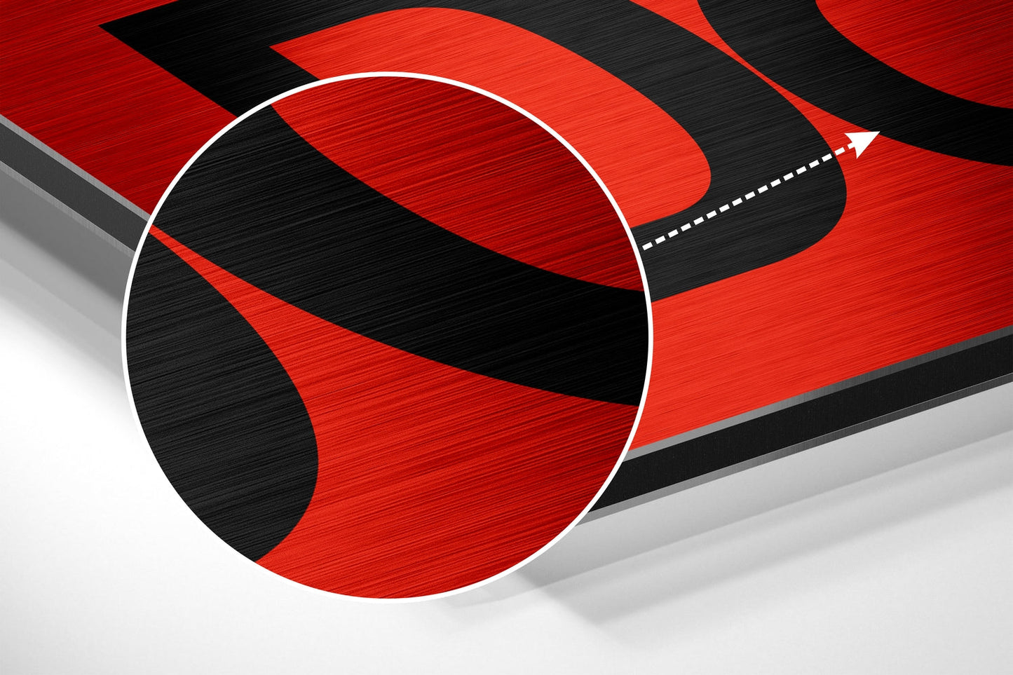 Red Black Get Shit Done Brushed Aluminum Dibond Wall Art