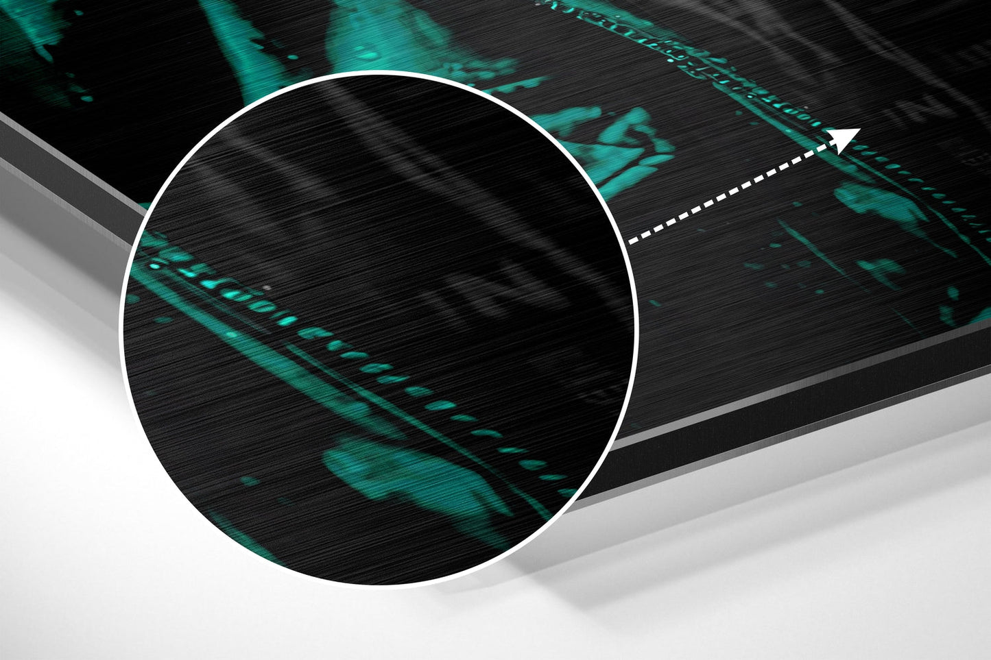 Emerald Hoodie DJ Ape Aluminum Brushed Aluminum Dibond Wall Art