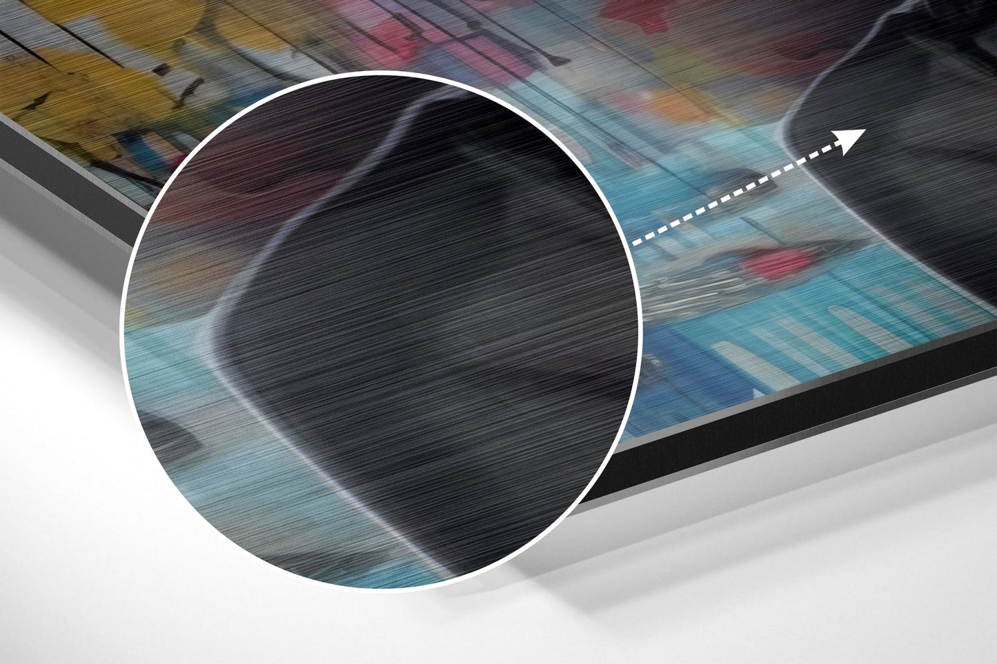 Bubblegum Floral Pop Woman Brushed Aluminum Dibond Wall Art