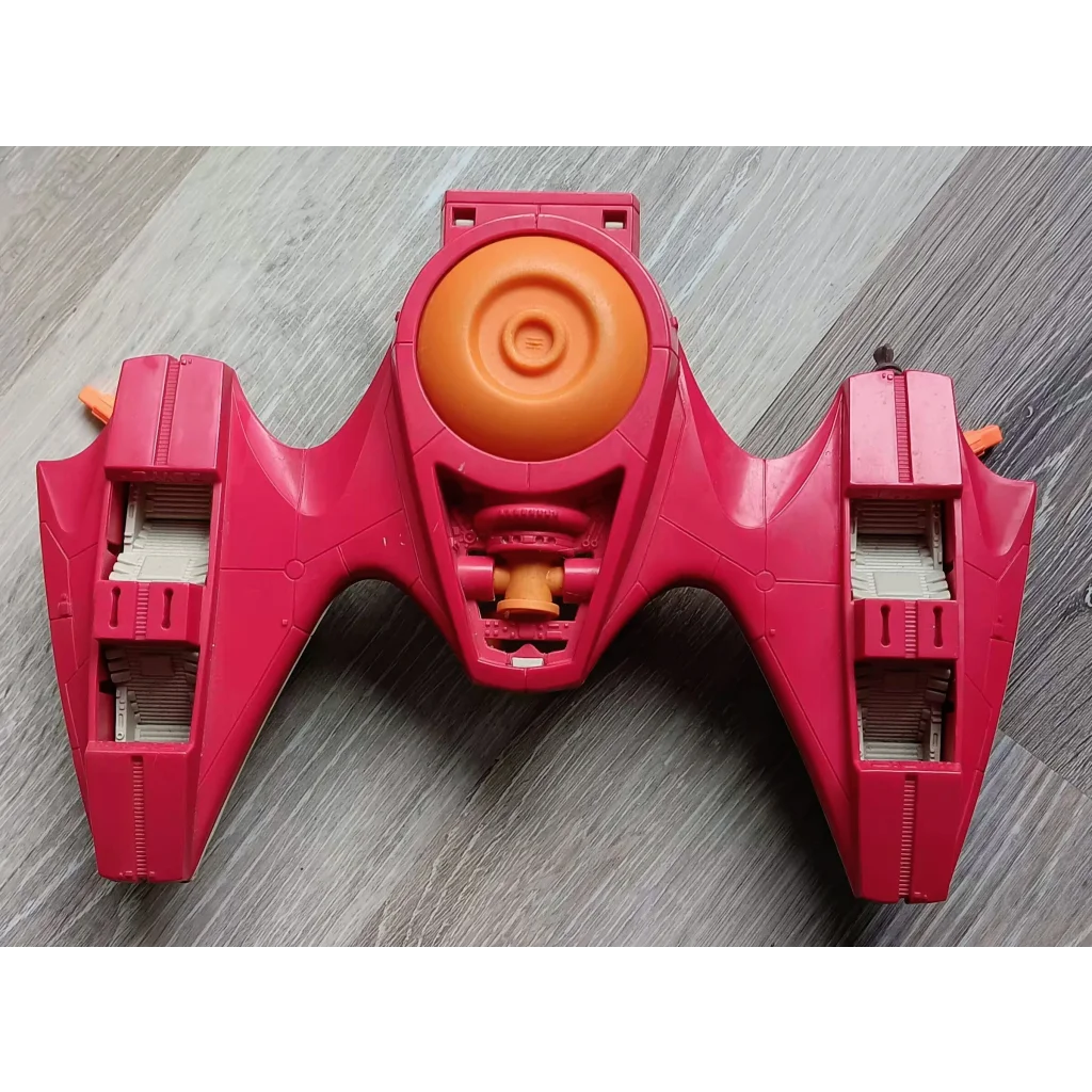 Epic magenta Air Raiders Twin Lightning vehicle with nerf gun and orange accents
