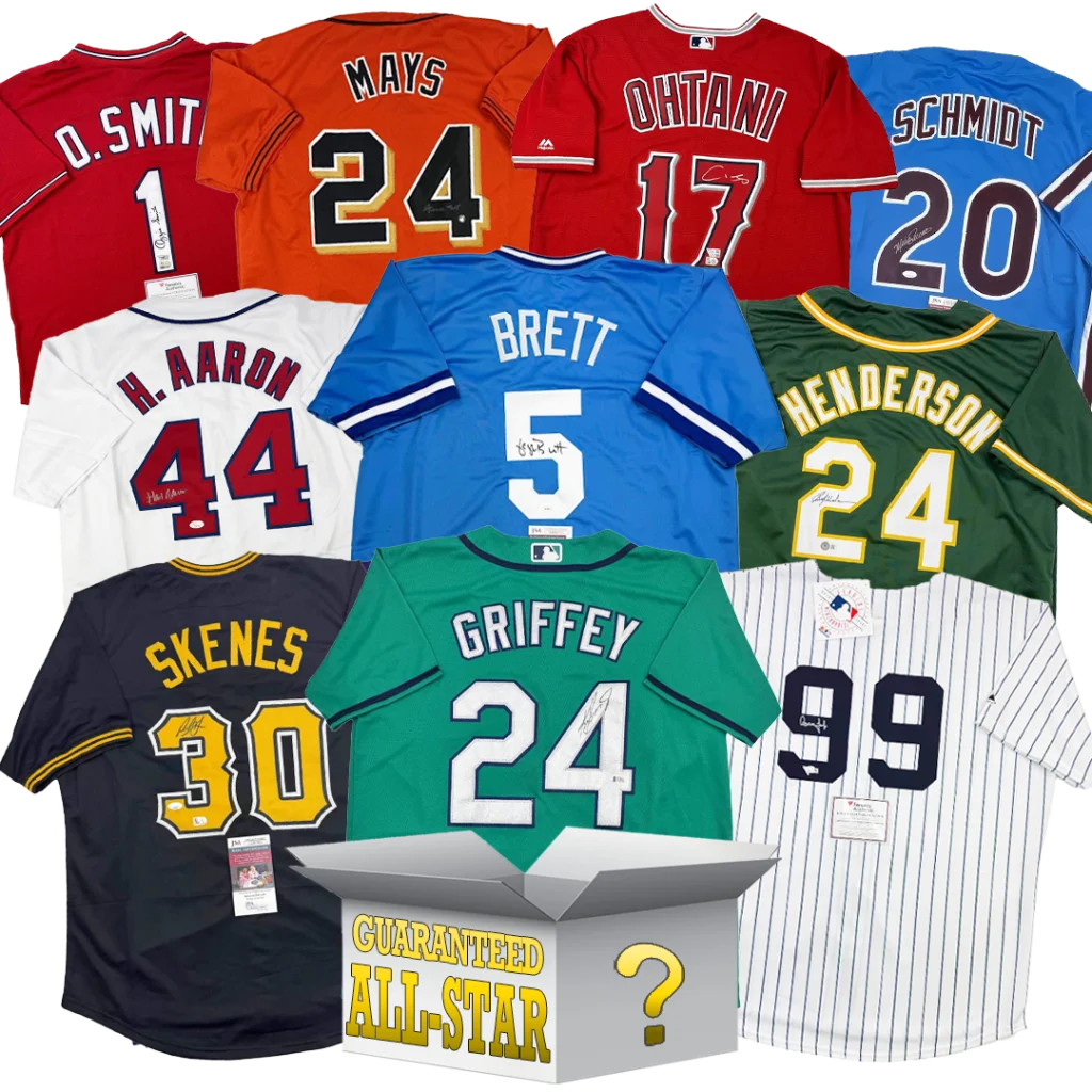 All-Star autographed mystery box of custom Vladimir Guerrero baseball jerseys