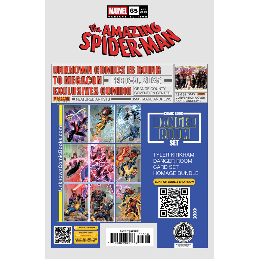 Comic book cover of Spider-Man in vibrant red and blue by Mateus Manhanini from Unknown Comics Mateus