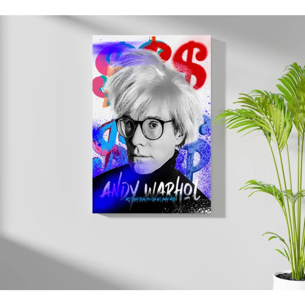 Andy Warhol pop art on insigne aluminum prints set of 4