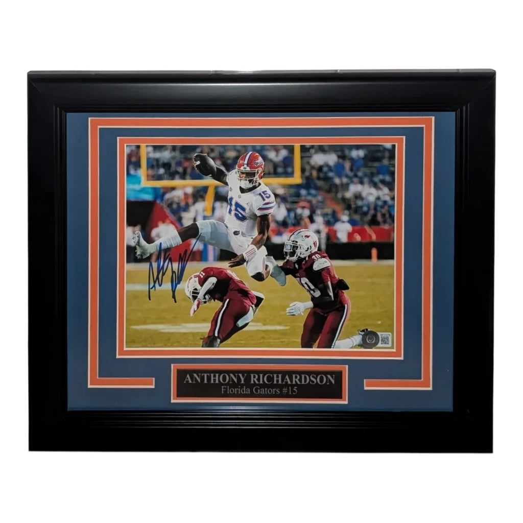 Anthony Richardson Florida Gators signed photo in black frame