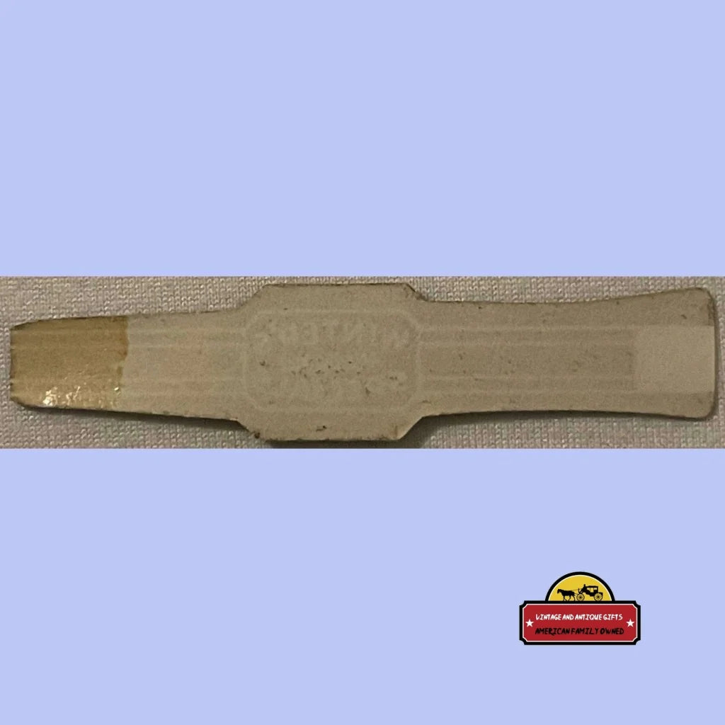 Elongated tan wooden board showcasing Rare Antique Vintage Special Cigar Band design