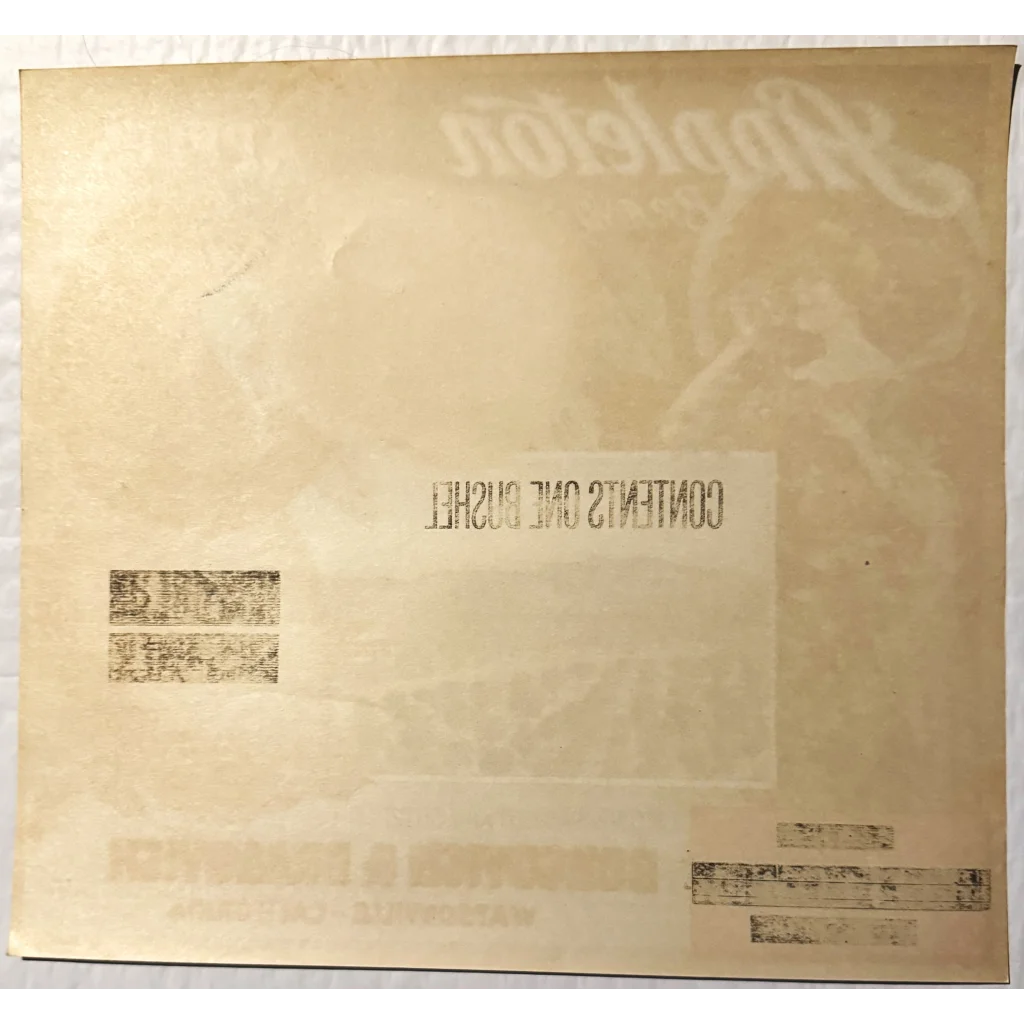 Vinyl album cover featuring Rare 1920s Appleton Crate Label with vintage charm