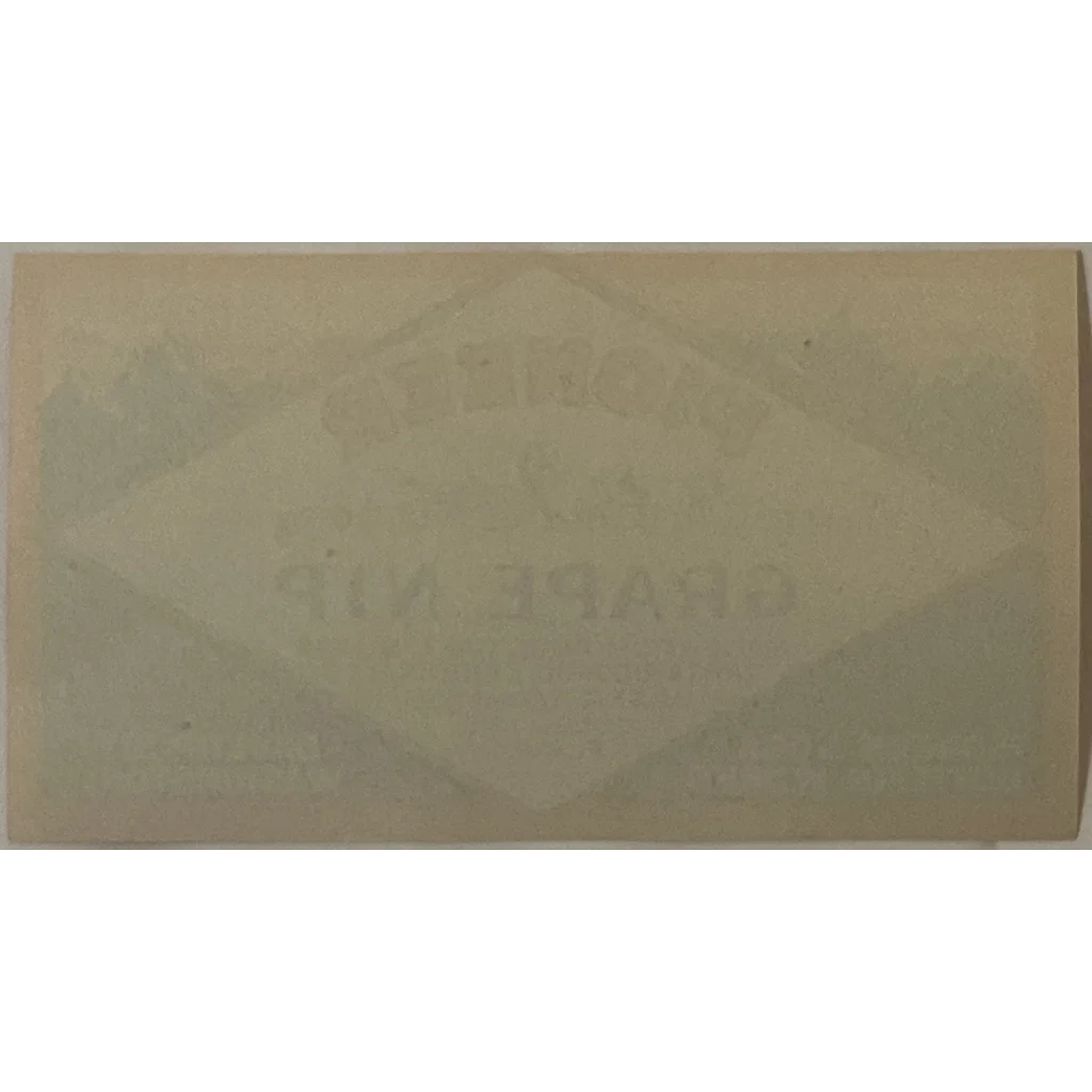 Pale green beveled tile from the Rare 1920s Pioneer Grape Nip Label in Davenport WA