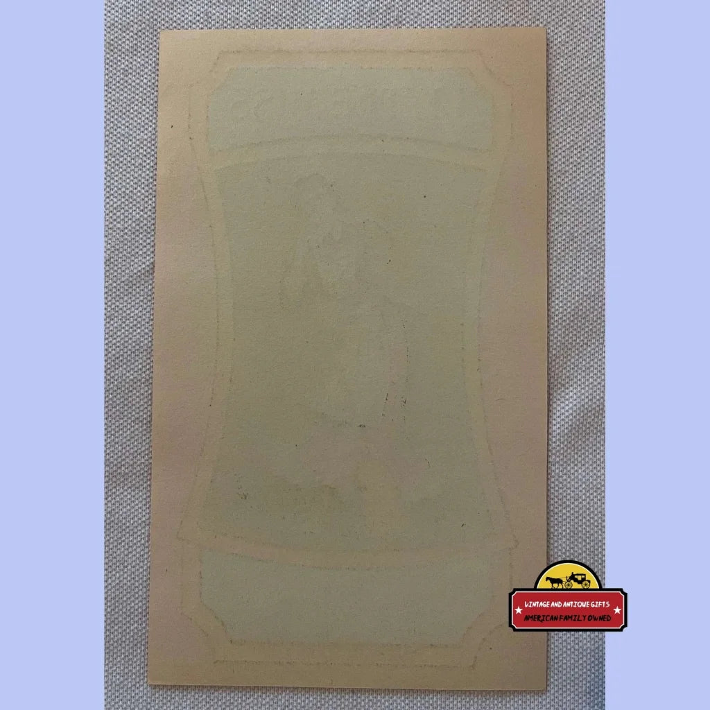 Blank beige sheet with faded edges for Miss Broom Label Vintage Home Decor gem