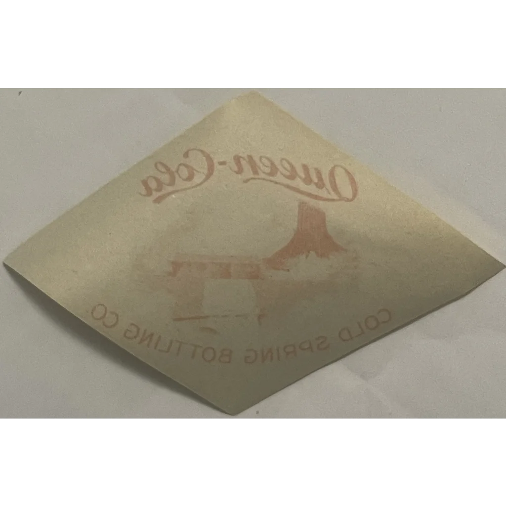 Metal stamp for Rare Antique Vintage Queen Cola Label with tree logo design