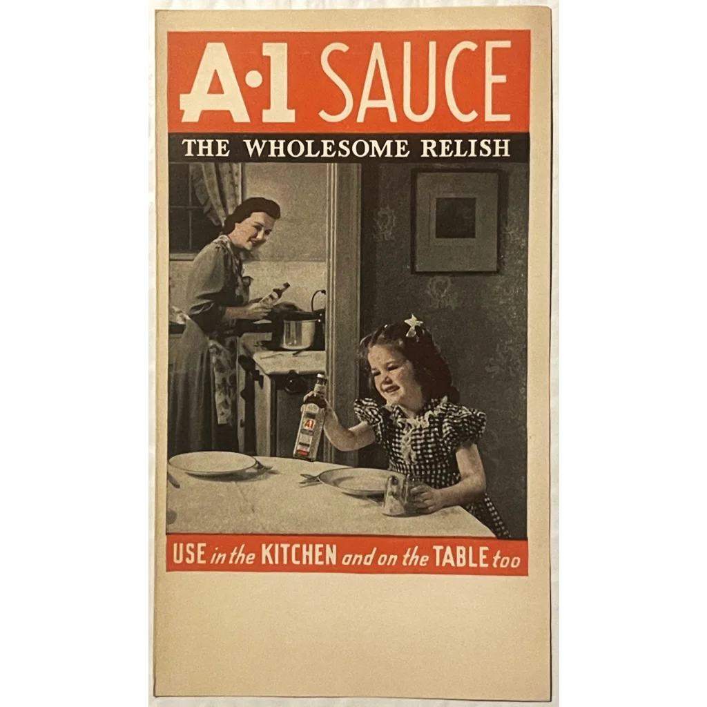 Antique Vintage 1941 A1 Sauce Recipe Pamphlet Hartford CT Amazing Americana! Advertisements and Gifts Home page Step