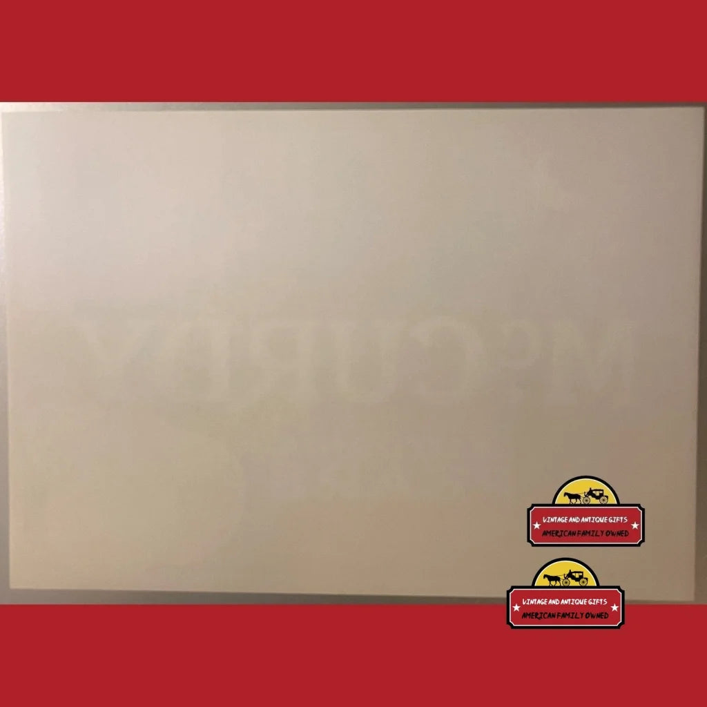 Whiteboard with red border and stickers, featured in McCurdy Crate Label