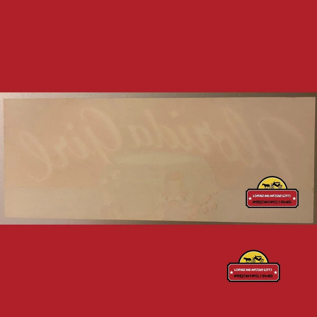 Envelope featuring a cartoon character sticker on a Rare Antique Vintage Florida crate label