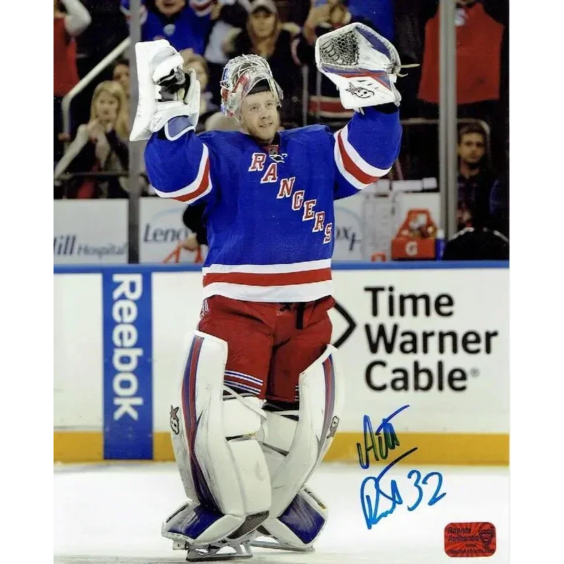 Antta Raanta York Rangers autographed jersey and pads from the Rangers autographed collection