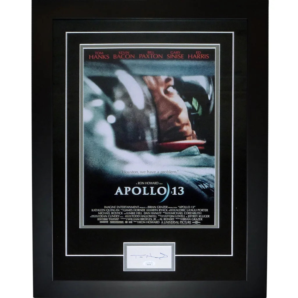 Deluxe framed Apollo 13 movie poster with Tom Hanks autograph