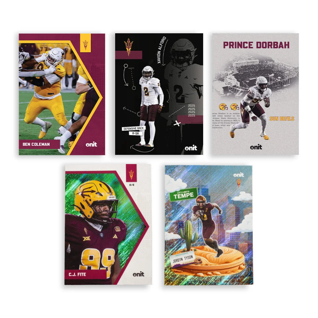 Arizona State trading cards single pack 2025 football collection