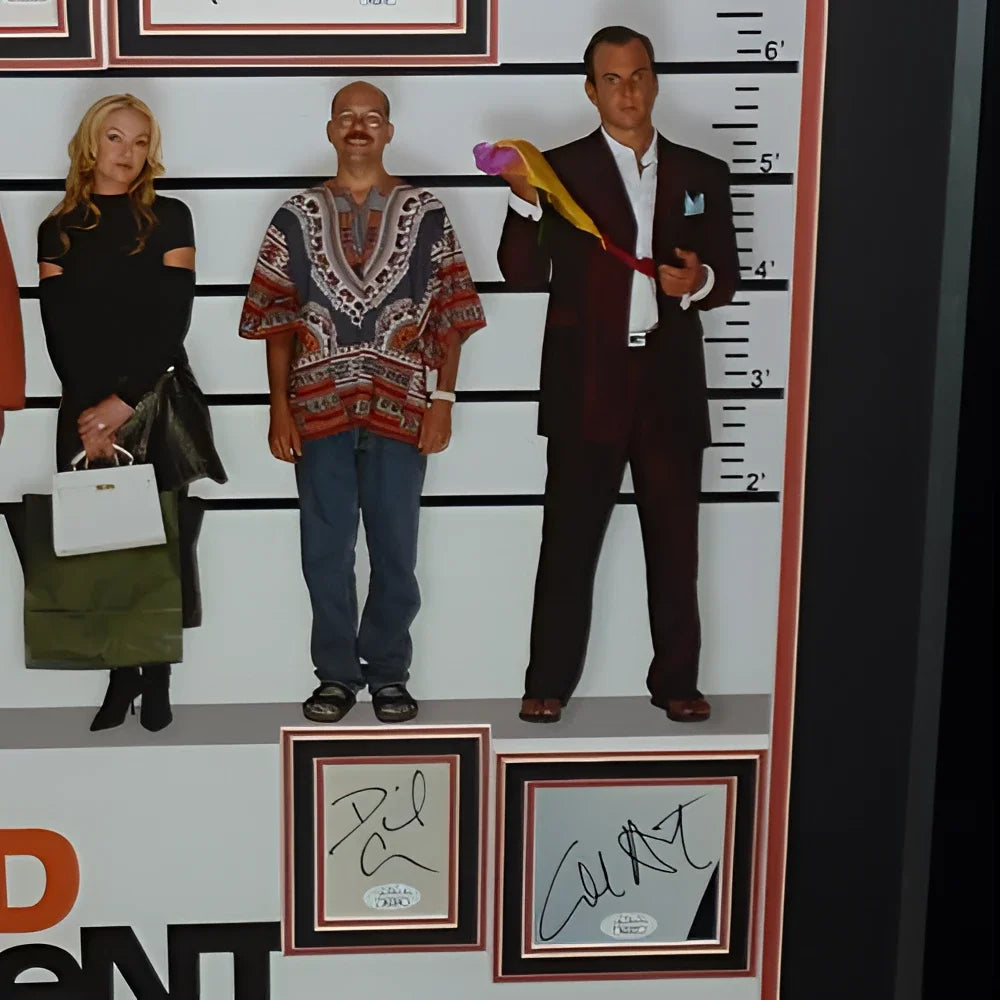 Arrested development deluxe framed poster with white leather handbag