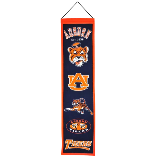 Auburn Tigers heritage banner celebrates team pride