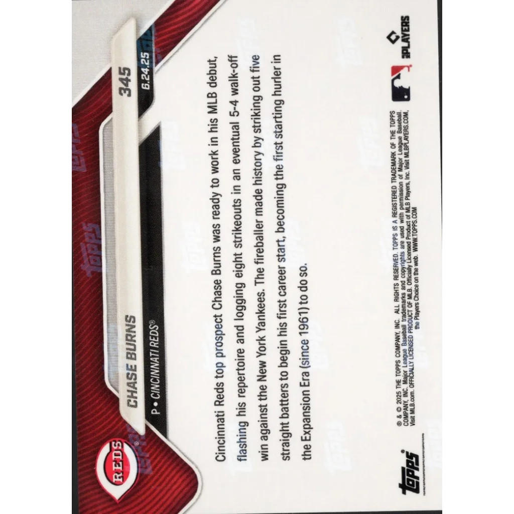 Authentic Cincinnati Reds pitcher trading card with certification on display