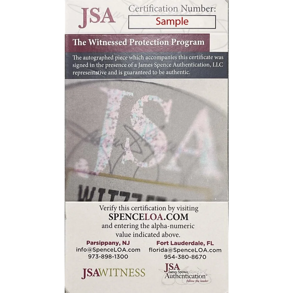 Certificate of authenticity for Jalen Hurts signed Eagles photo with PSA authentication