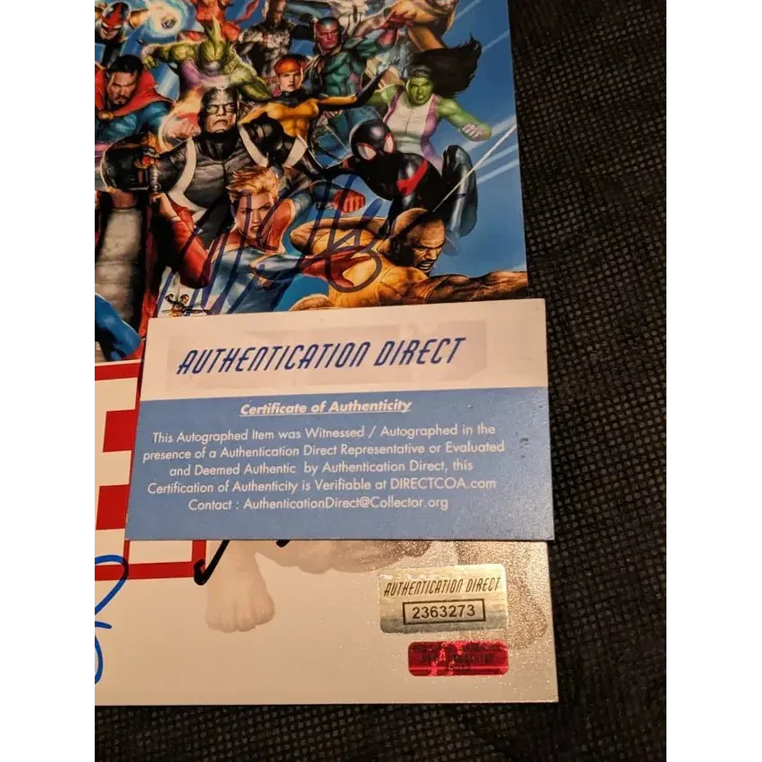 Authentic Robert Downey Jr and Jon Bernthal 8x10 photo with signatures and certificate