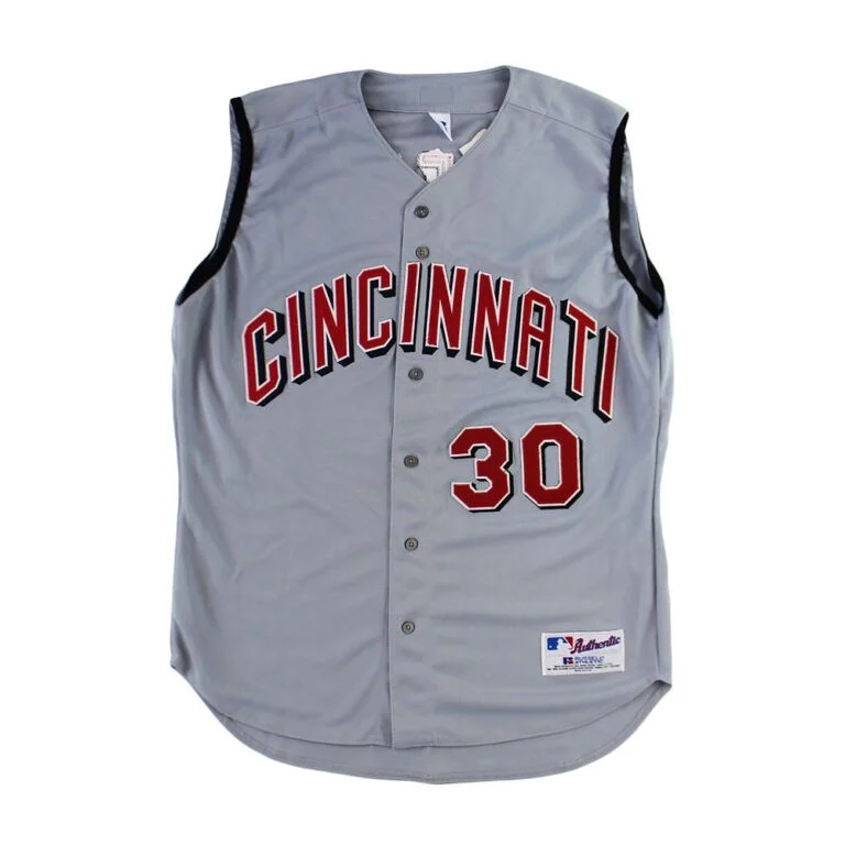 Authentic Russell Athletic Ken Griffey Jr Reds Jersey Number 30 | Authentic Sports Collectible | vintageantiquesgifts.com