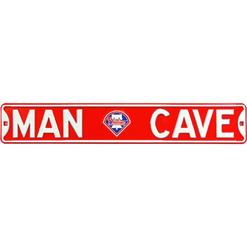 Authentic street sign with Phillies logo for man cave