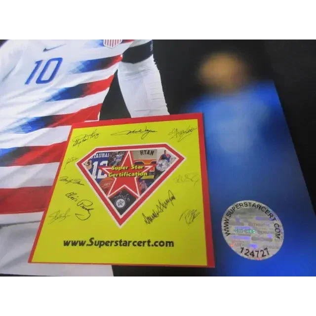 Authentic USA Christian Pulisic signed soccer jersey with COA and certification of authenticity