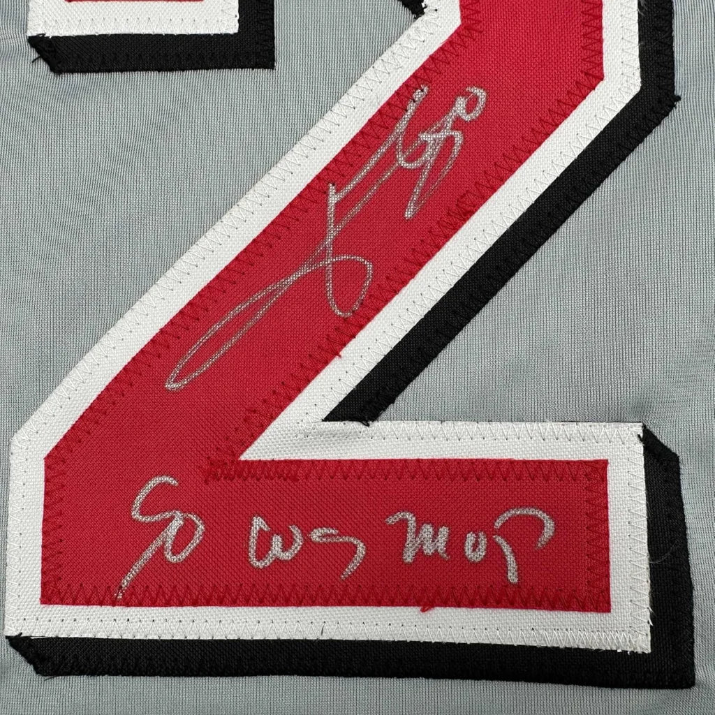 Autographed 2019 Atlanta Falcons #2 jersey with inscription, ready to hang