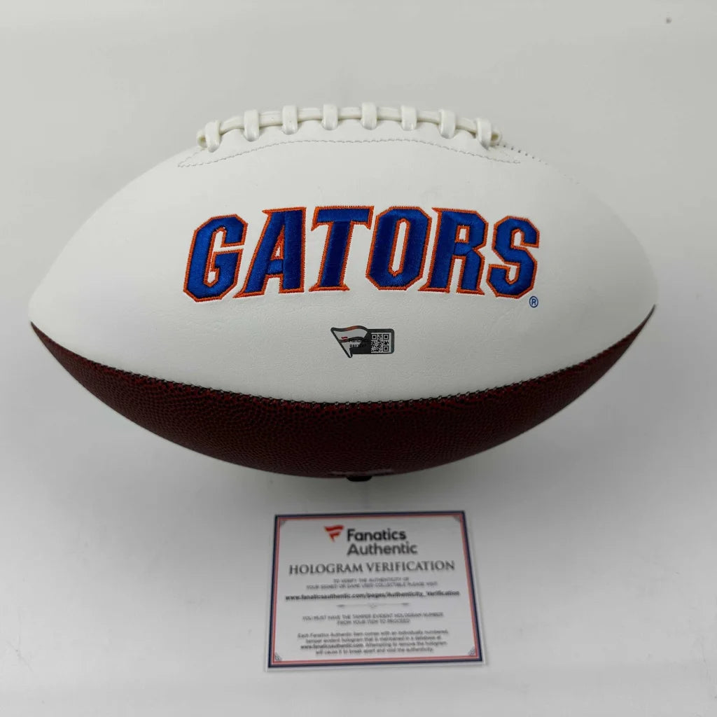 Autographed Anthony Richardson Florida Gators white panel football