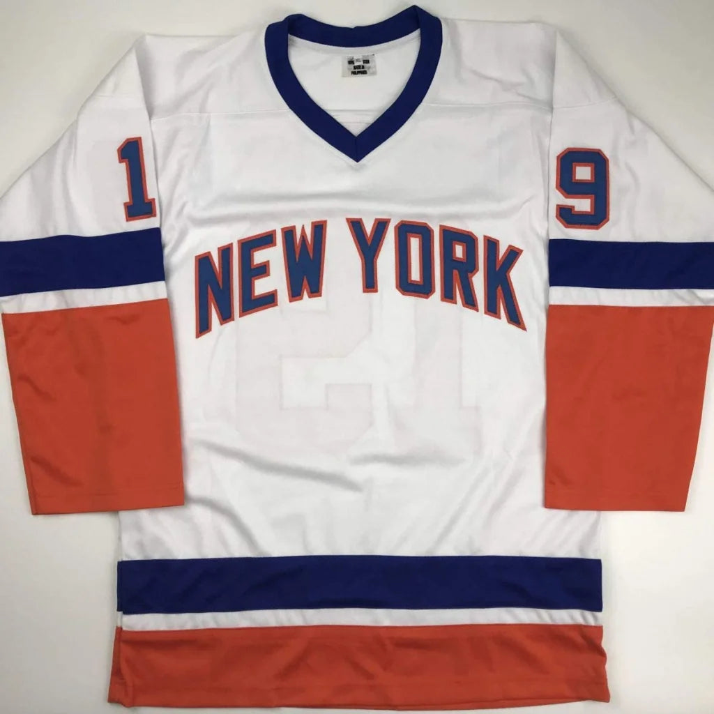 Autographed Bryan Trottier custom New York Islanders white jersey